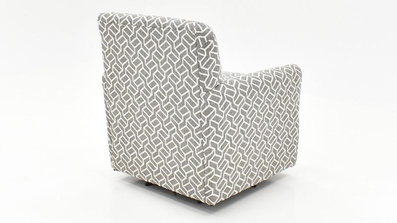 Rear View of the Cutler Swivel Chair in Multicolor Gray by Jackson Furniture | Home Furniture Plus Bedding
