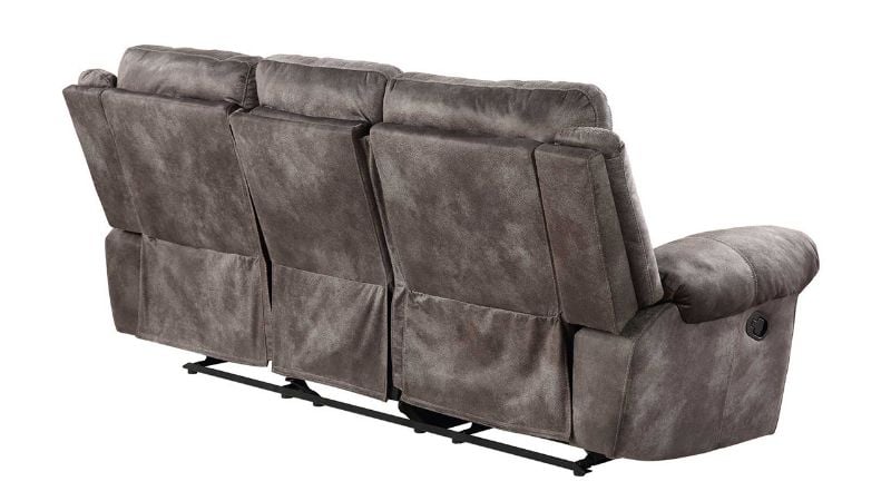 Rear View of the Nashville Reclining Sofa in Gray by Steve Silver | Home Furniture Plus Bedding