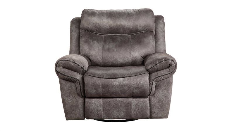 Front Facing View of the Nashville Recliner in Gray by Steve Silver | Home Furniture Plus Bedding