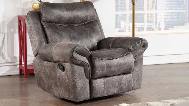 Room View of the Nashville Recliner in Gray by Steve Silver | Home Furniture Plus Bedding