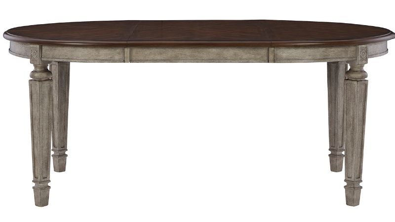 Front Facing View of the Lodenbay Dining Table in Two Tone by Ashley Furniture | Home Furniture Plus Bedding