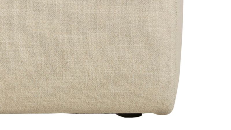 Close Up View of the Elyza Oversized Ottoman in Off White by Ashley Furniture | Home Furniture Plus Bedding