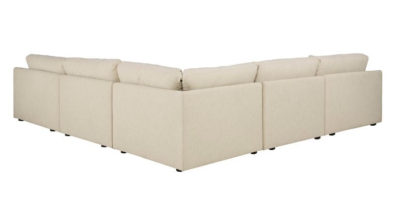 Rear View of the Elyza Sectional Sofa in Off White by Ashley Furniture | Home Furniture Plus Bedding