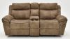Front Facing View of the Nashville Glider Reclining Loveseat in Brown by Steve Silver | Home Furniture Plus Bedding