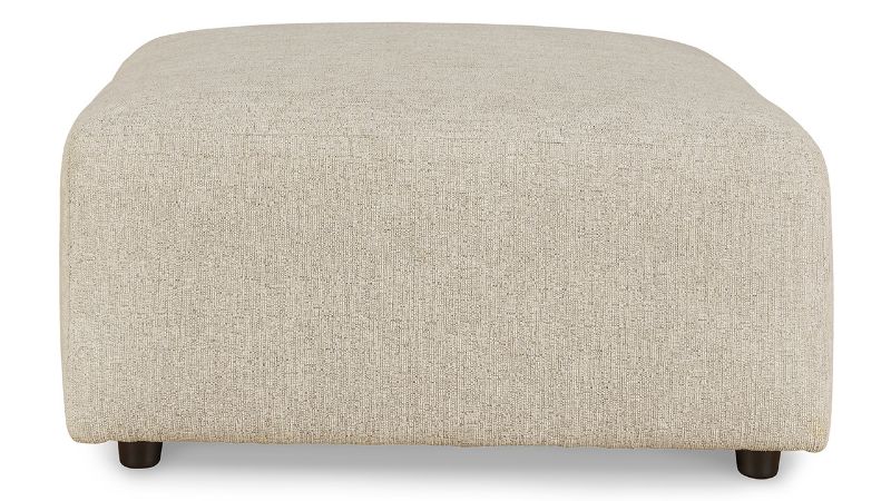 Front Facing View of the Edenfield Oversized Ottoman in Off White by Ashley Furniture | Home Furniture Plus Bedding