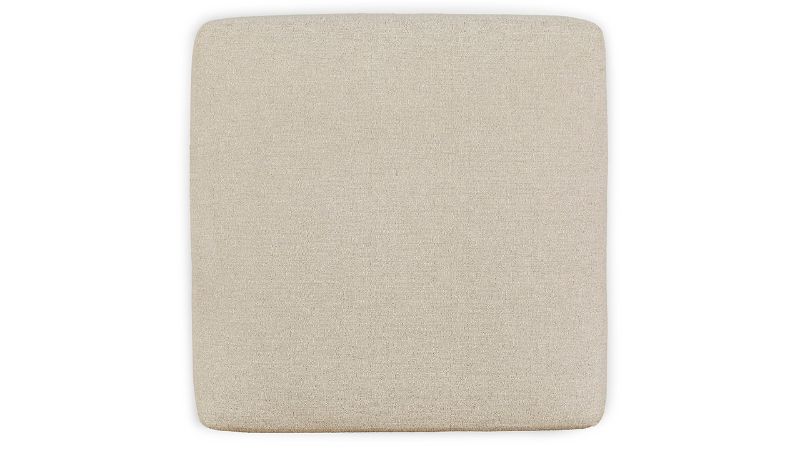 Top Down View of the Edenfield Oversized Ottoman in Off White by Ashley Furniture | Home Furniture Plus Bedding