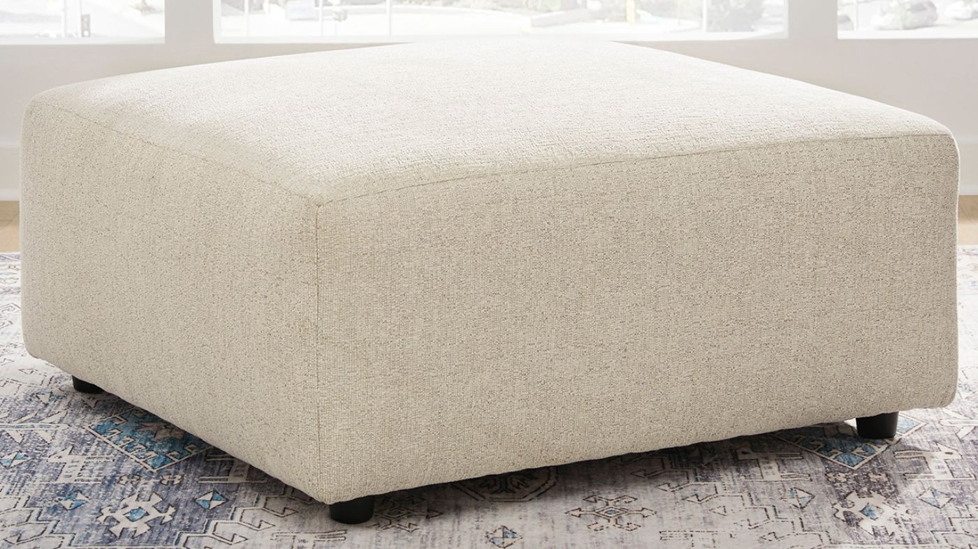 Room View of the Edenfield Oversized Ottoman in Off White by Ashley Furniture | Home Furniture Plus Bedding