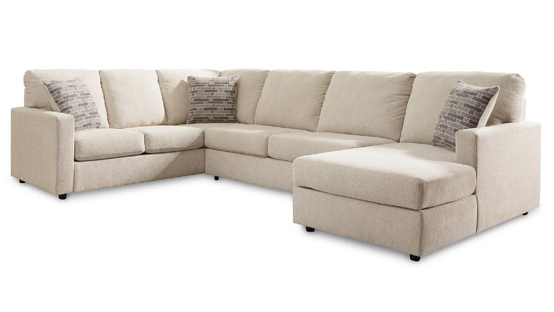 View of the Edenfield Sectional Sofa in Off White by Ashley Furniture | Home Furniture Plus Bedding