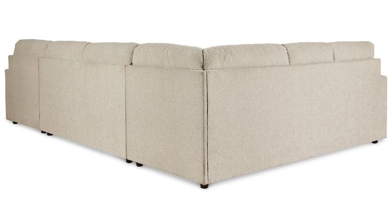 Rear View of the Edenfield Sectional Sofa in Off White by Ashley Furniture | Home Furniture Plus Bedding