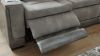 Foot View of the Next-Gen POWER Reclining Sofa Set in Gray by Asley Furniture | Home Furniture Plus Bedding