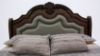 Headboard View of the Tulsa Queen Size Bed in Light Brown by Avalon Furniture | Home Furniture Plus Bedding