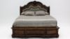Front Facing View of the Tulsa King Size Bed in Light Brown by Avalon Furniture | Home Furniture Plus Bedding