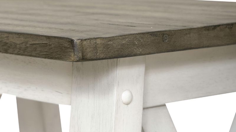 Close Up View of the Laurel Bluff End Table in White by Liberty Furniture | Home Furniture Plus Bedding