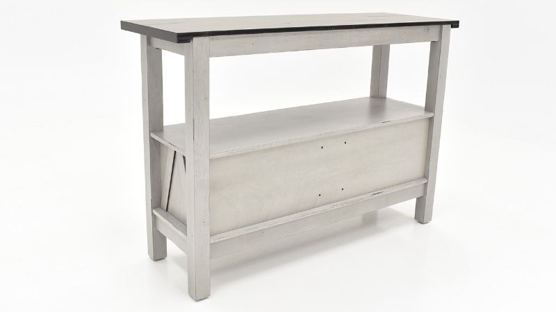 Rear View of the Newport Dining Server in Gray by Liberty Furniture | Home Furniture Plus Bedding