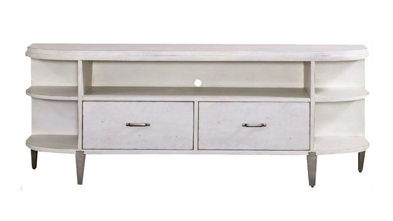 Front Facing View of the Sterling 68 Inch TV Stand in Off White by Liberty Furniture | Home Furniture Plus Bedding