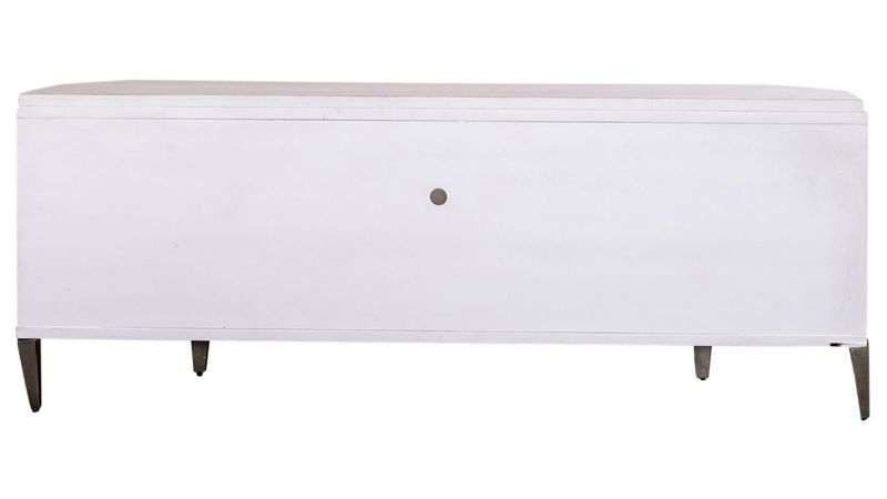 Rear View of the Sterling 68 Inch TV Stand in Off White by Liberty Furniture | Home Furniture Plus Bedding
