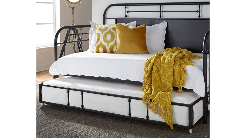 Room View of the Vintage Metal Daybed with Trundle in Black by Liberty Furniture | Home Furniture Plus Bedding