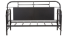 Front View of the Vintage Metal Daybed with Trundle in Black by Liberty Furniture | Home Furniture Plus Bedding