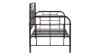 Side View of the Vintage Metal Daybed with Trundle in Black by Liberty Furniture | Home Furniture Plus Bedding