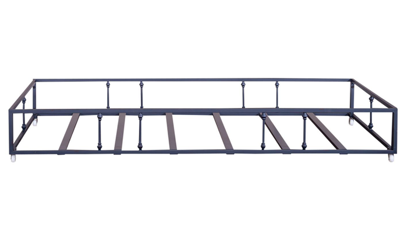 Front View of the Vintage Metal Daybed with Trundle in Navy by Liberty Furniture | Home Furniture Plus Bedding