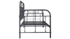 Side View of the Vintage Metal Daybed with Trundle in Navy by Liberty Furniture | Home Furniture Plus Bedding
