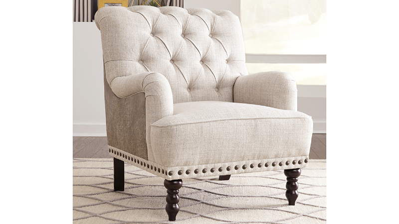 Room View of the Tartonelle Accent Chair in Off White by Ashley Furniture | Home Furniture Plus Bedding