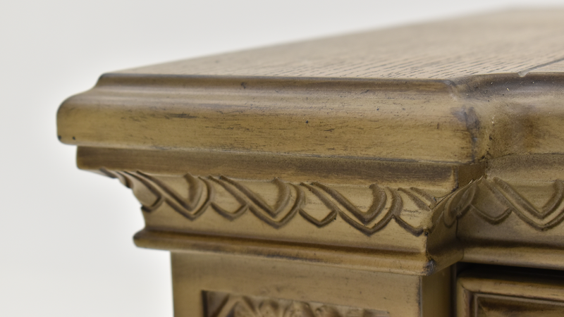 Close Up View of the Maria Nightstand in Gray by Avalon Furniture | Home Furniture Plus Bedding