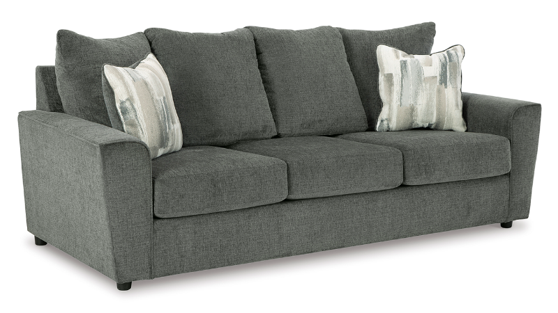 Angled View of the Stairatt Sofa in Gray by Ashley Furniture | Home Furniture Plus Bedding
