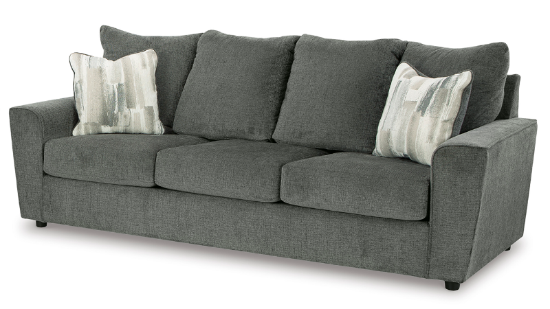 Angled View of the Stairatt Sofa in Gray by Ashley Furniture | Home Furniture Plus Bedding
