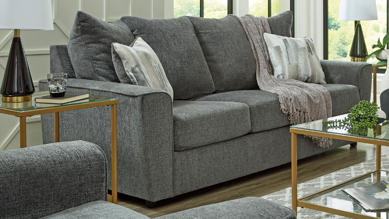 Stylized View of the Stairatt Sofa in Gray by Ashley Furniture | Home Furniture Plus Bedding