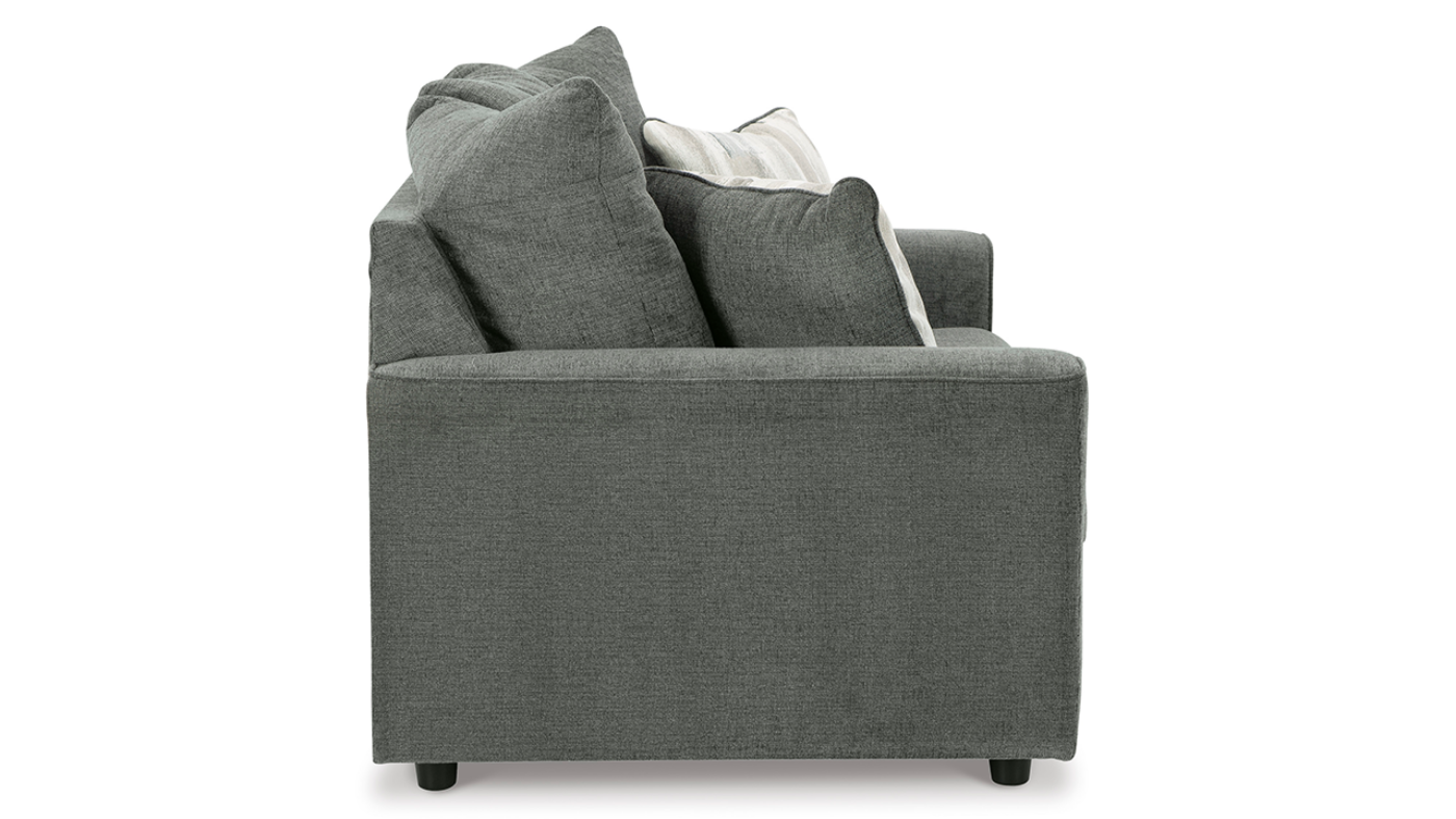 Side View of the Stairatt Loveseat in Gray by Ashley Furniture | Home Furniture Plus Bedding