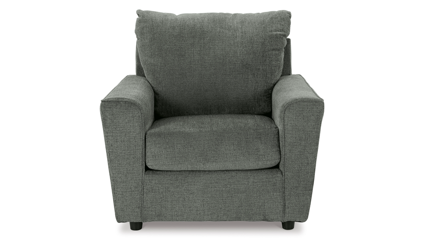 Front Facing View of the Stairatt Chair in Gray by Ashley Furniture | Home Furniture Plus Bedding