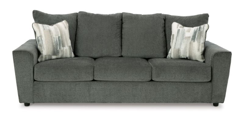 Front Facing View of the Stairatt Sofa in Gray by Ashley Furniture | Home Furniture Plus Bedding