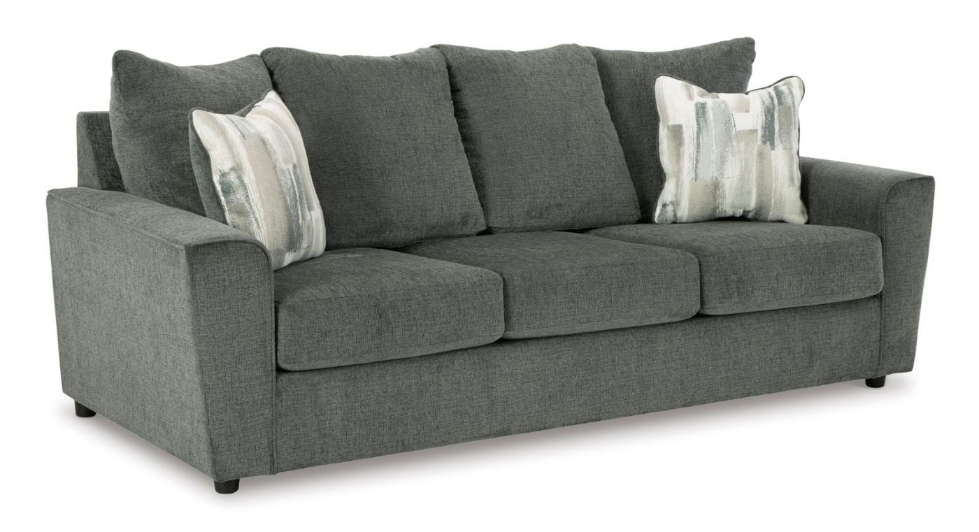 Angled View of the Stairatt Sofa in Gray by Ashley Furniture | Home Furniture Plus Bedding