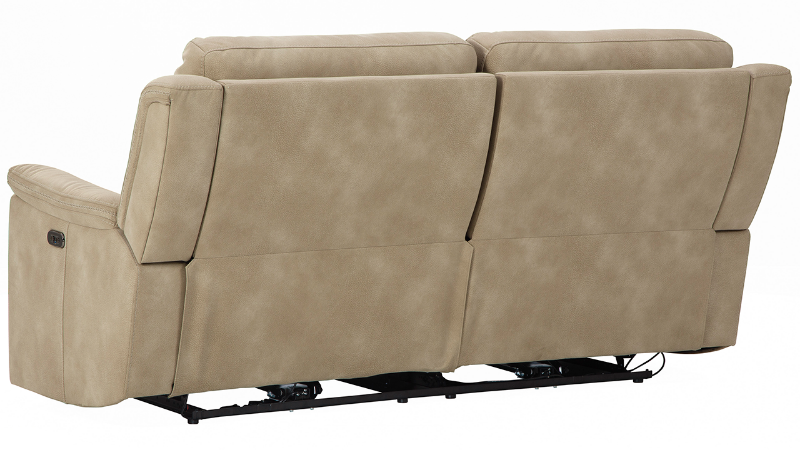 Rear View of the Next-Gen DuraPella Power Reclining Sofa  in Tan by Ashley Furniture | Home Furniture Plus Bedding