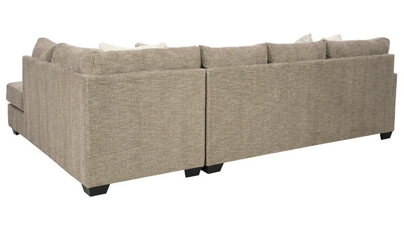 Rear View of the Creswell Sectional Sofa in Stone Gray by Ashley Furniture | Home Furniture Plus Bedding