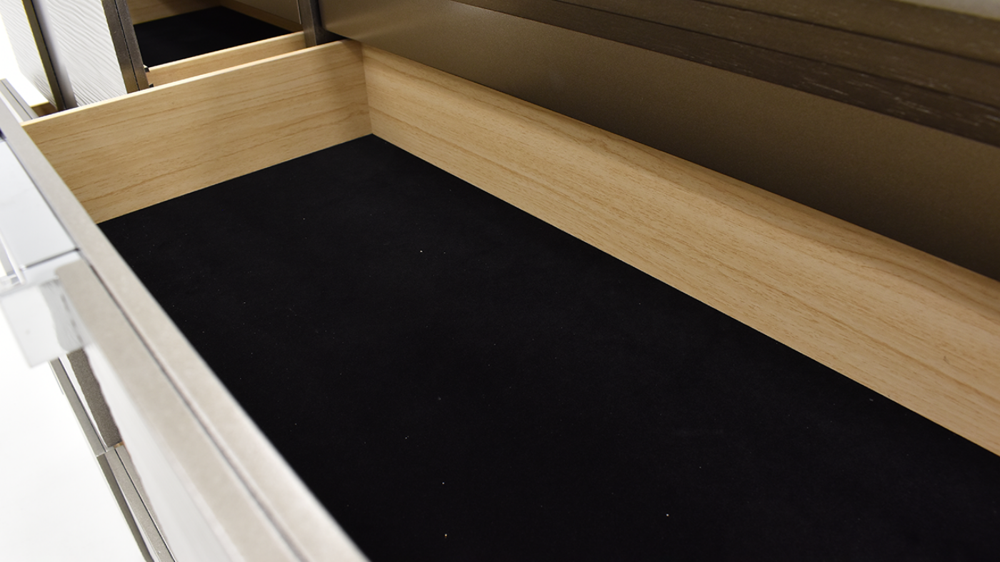 Close Up View of the Twenty Nine King Storage Bed Set in Copper by Elements International | Home Furniture Plus Bedding