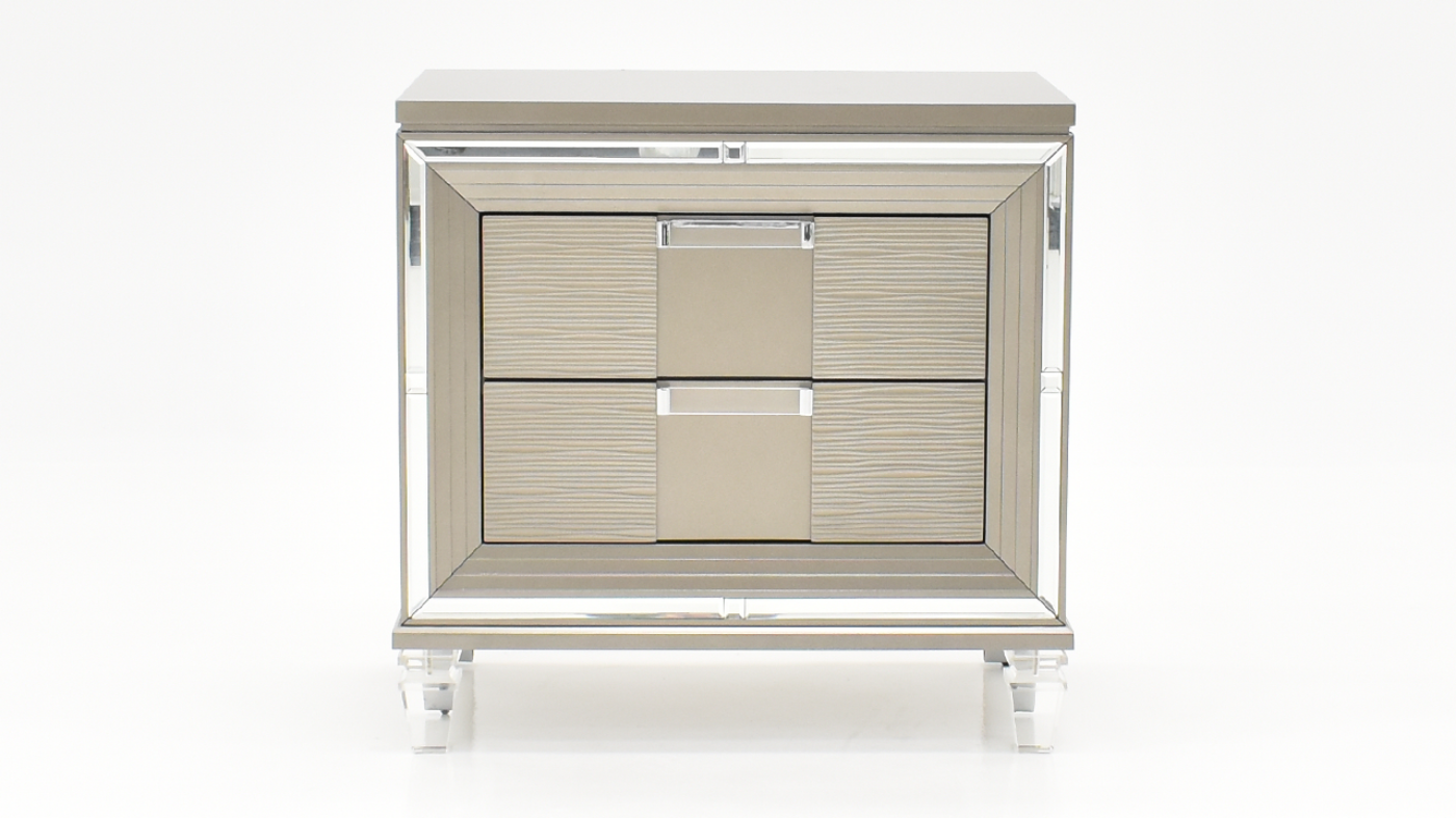 Front View of the Twenty Nine King Storage Bed Set in Copper by Elements International | Home Furniture Plus Bedding
