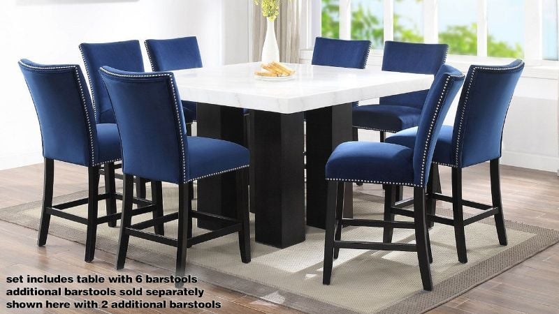 Room View of the Camila Counter Height Table Set with 6 Chairs by Steve Silver | Home Furniture Plus Bedding