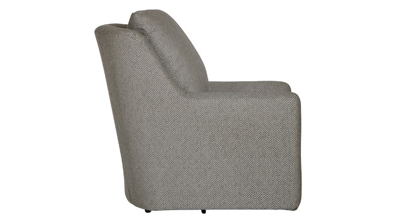 Side View of the Zeller Swivel Chair in Off White by Jackson Furniture | Home Furniture Plus Bedding