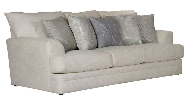 Angled View of the Zeller Sofa in Off White by Jackson Furniture | Home Furniture Plus Bedding