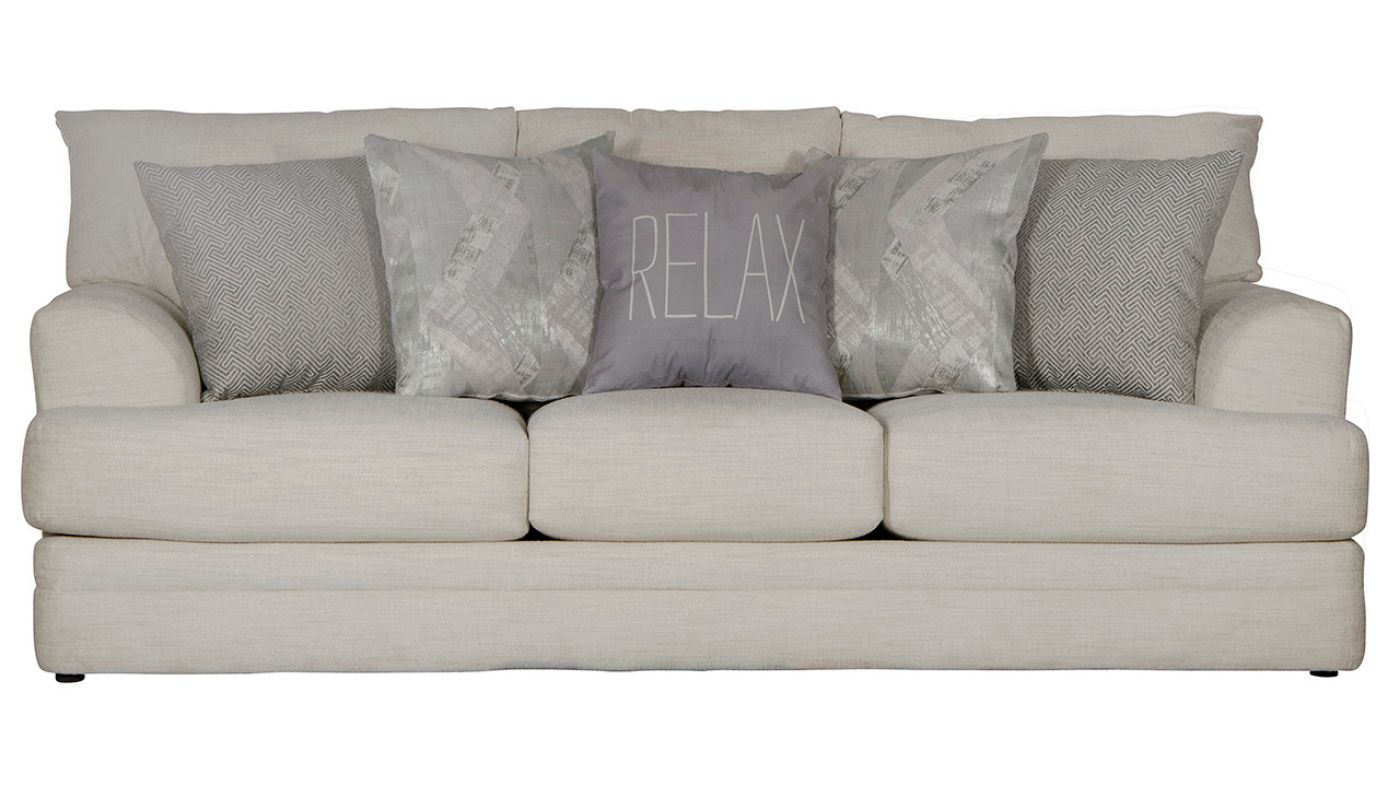 Front View of the Zeller Sofa in Off White by Jackson Furniture | Home Furniture Plus Bedding