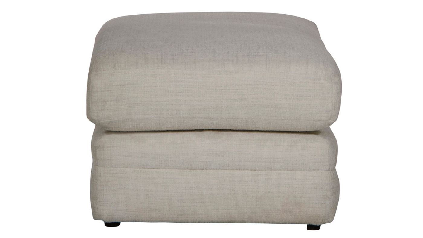 Side View of the Zeller Ottoman in Off White by Jackson Furniture | Home Furniture Plus Bedding