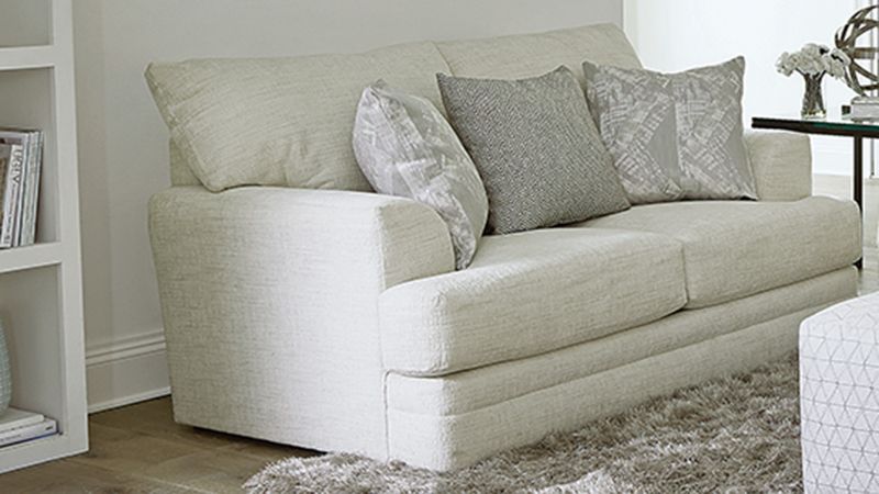 Room View of the Zeller Loveseat in Off White by Jackson Furniture | Home Furniture Plus Bedding