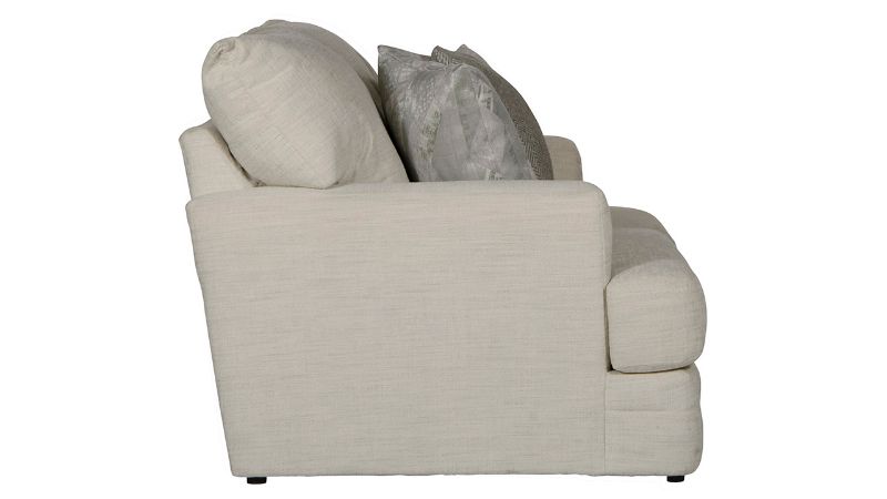 Side View of the Zeller Loveseat in Off White by Jackson Furniture | Home Furniture Plus Bedding