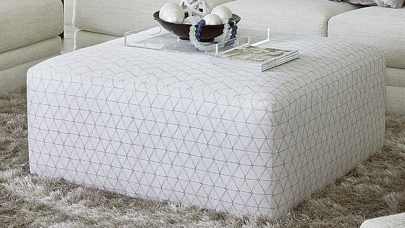 Room View of the Zeller Cocktail Ottoman in Off White by Jackson Furniture | Home Furniture Plus Bedding