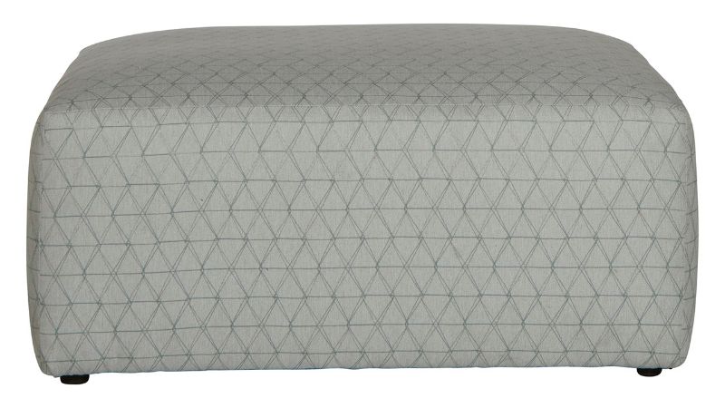 Front View of the Zeller Cocktail Ottoman in Off White by Jackson Furniture | Home Furniture Plus Bedding
