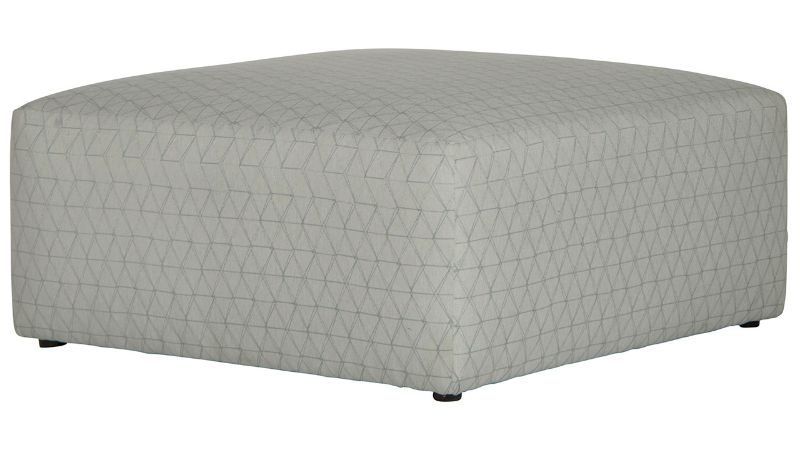 Angled View of the Zeller Cocktail Ottoman in Off White by Jackson Furniture | Home Furniture Plus Bedding