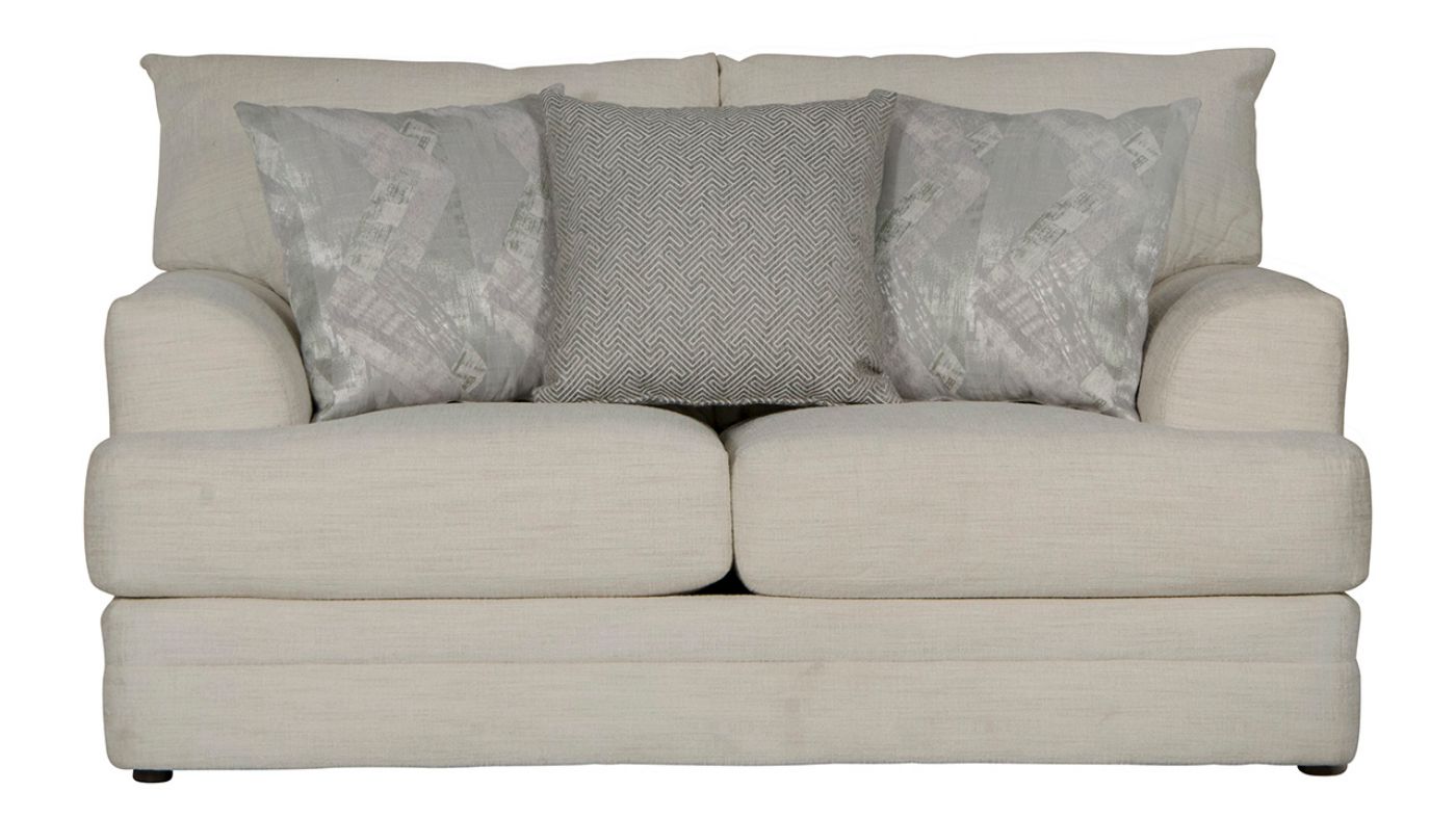 Front Facing View of the Zeller Loveseat in Off White by Jackson Furniture | Home Furniture Plus Bedding