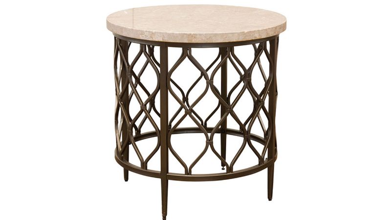 Roland End Table with Marble Top | Home Furniture Plus Bedding